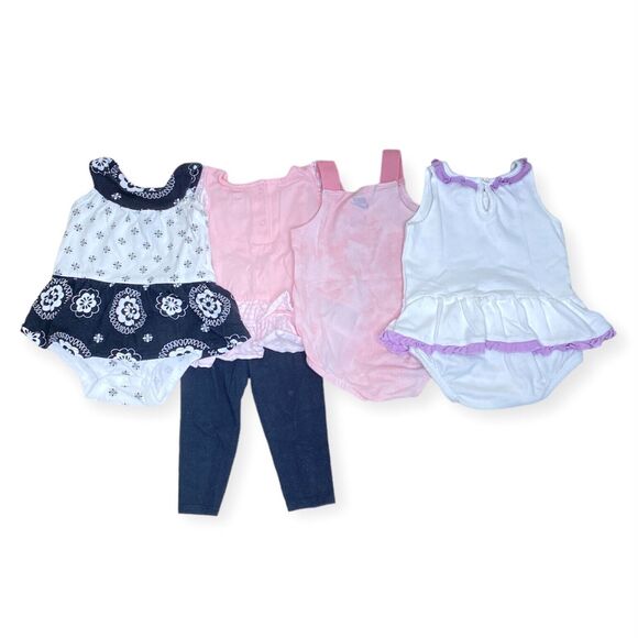 NIKE CARTER'S KOALA BABY Girl 3-6 Months Dresses Rompers Tee Leggings 5 Pieces - Picture 2 of 6